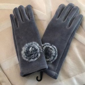 Velvety, soft winter gloves